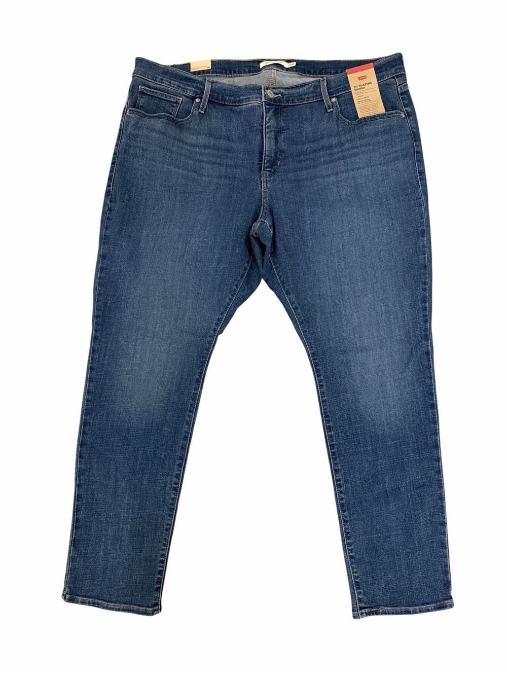 Levi's 311 Shaping Skinny Jeans Tummy Control Stretch Medium Wash Blue 20W NEW - Picture 3 of 13